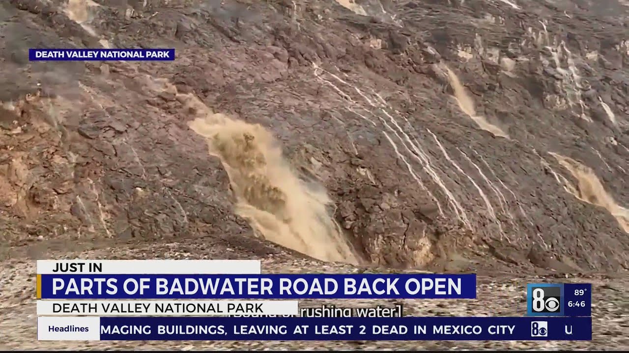 Badwater Road partially reopens at Death Valley National Park