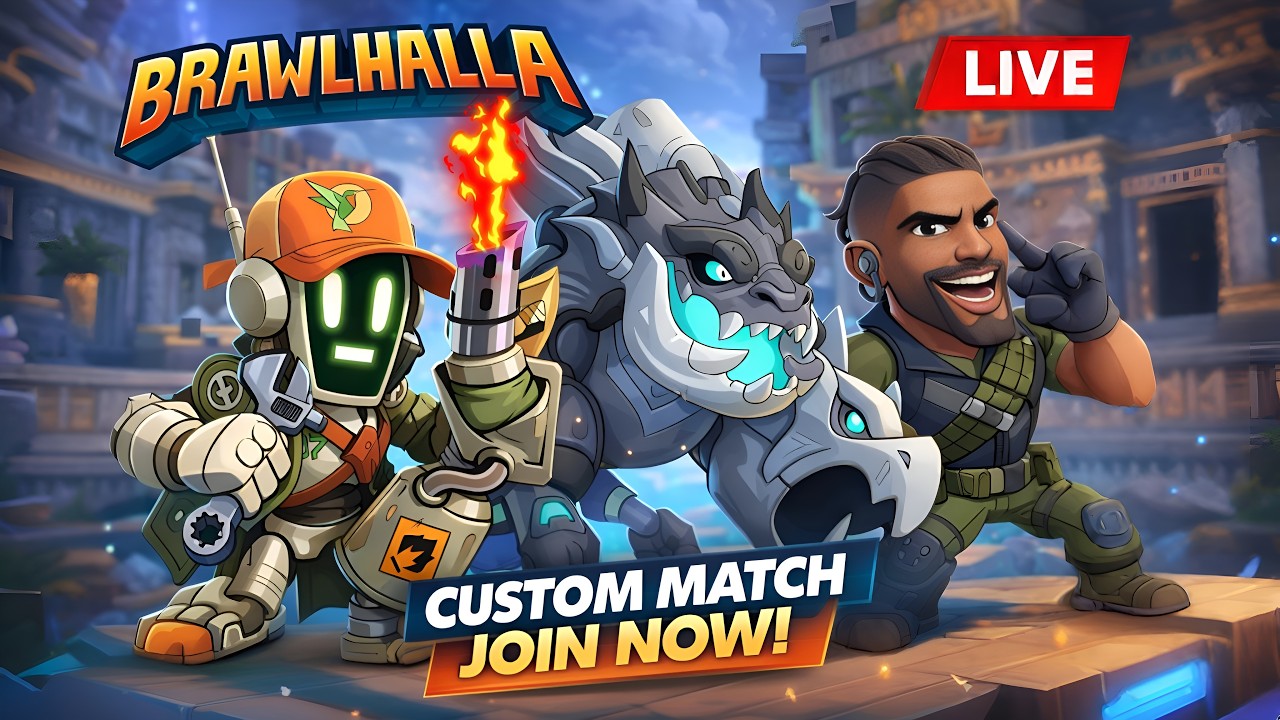 🔴 Brawlhalla Custom Match LIVE | Insane Clutches & Pro Plays