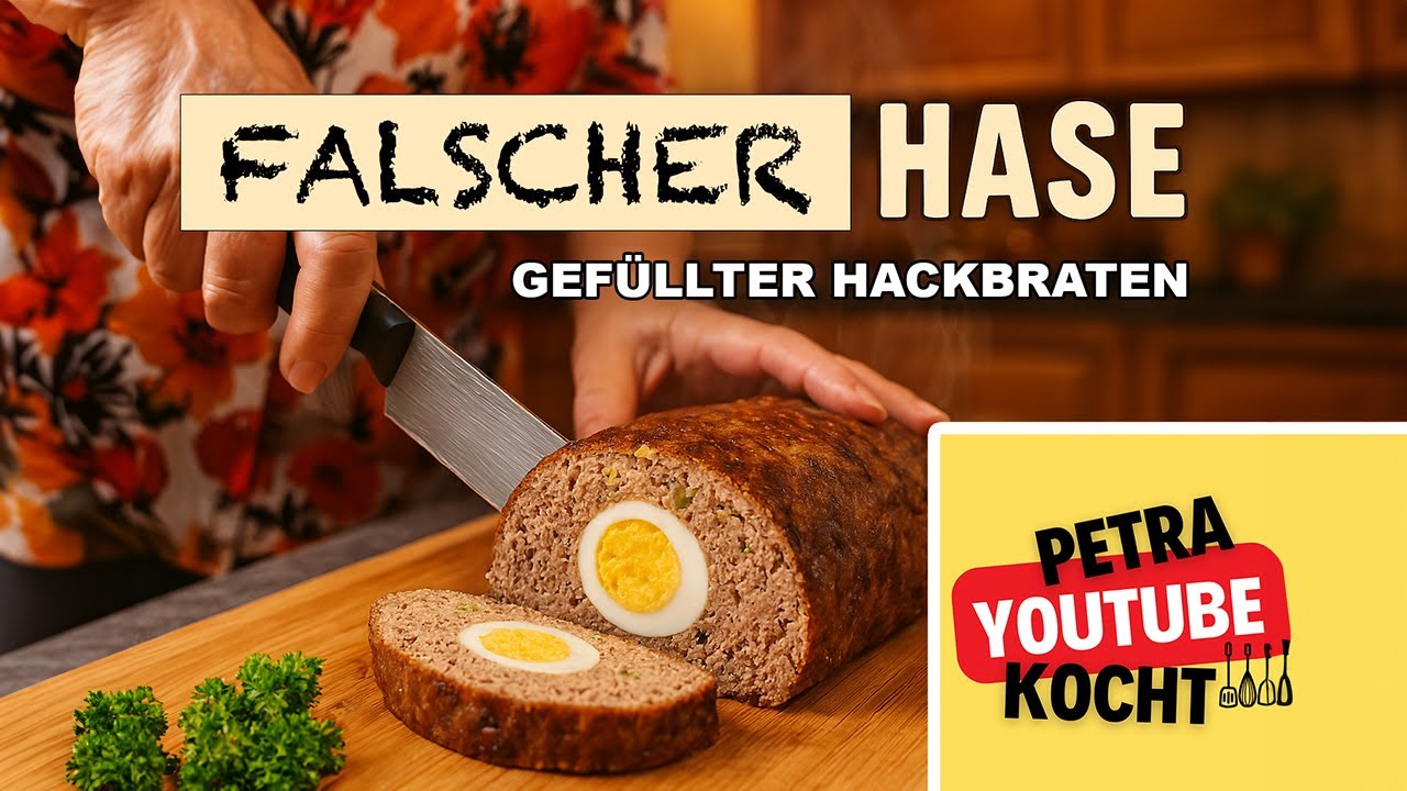Gefüllter Hackbraten mal wie früher – Falscher Hase     #falscherhase #hackbraten