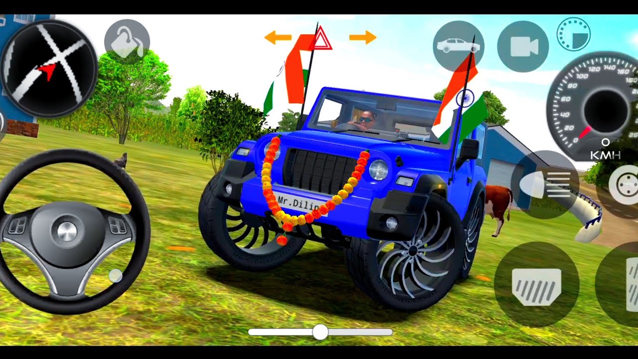 Modified Mahindra Thar😈Games: Indian Blue Thar (Gadi Wala Games) Car Game Android Game - #2026