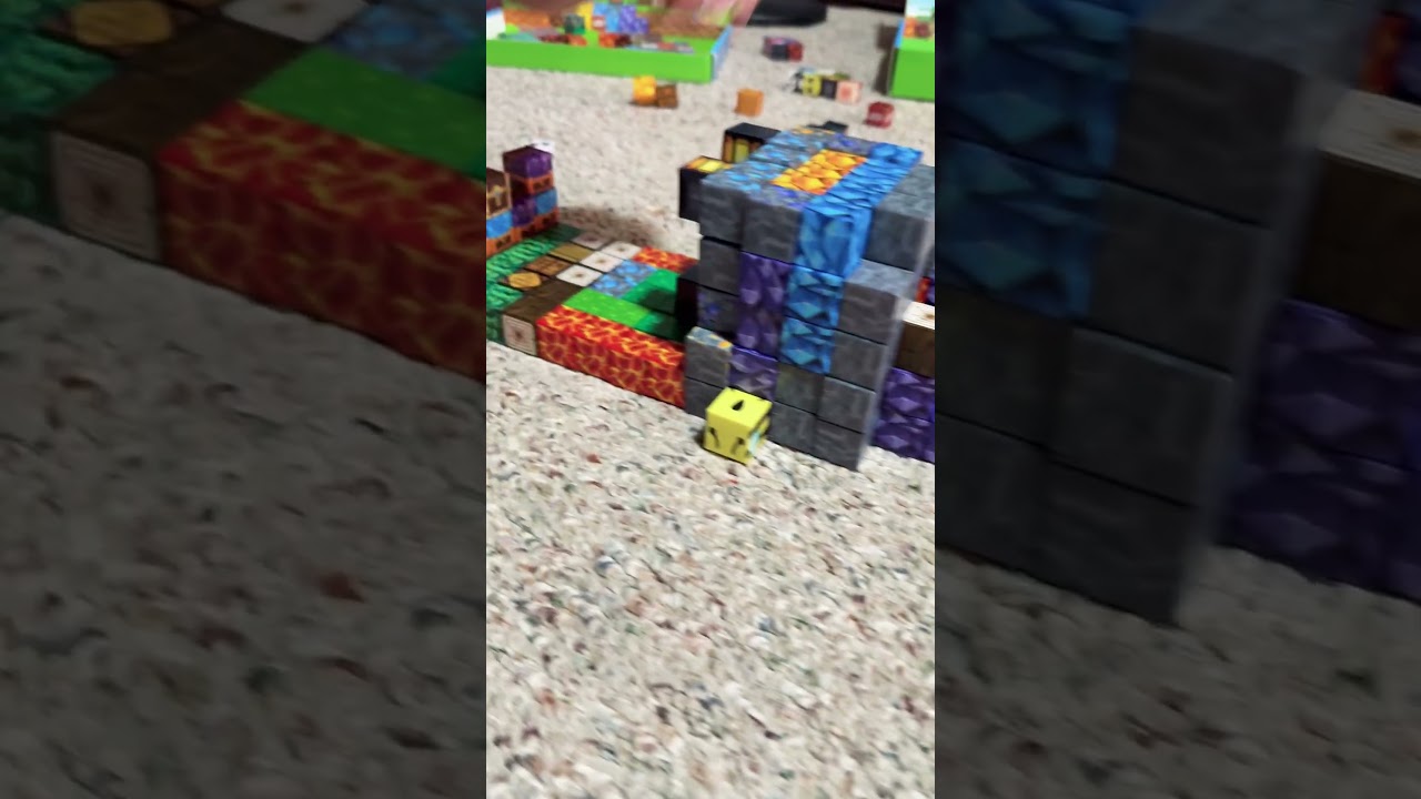 Train station magnetic cubes #shorts #asmr #creative #magnetic