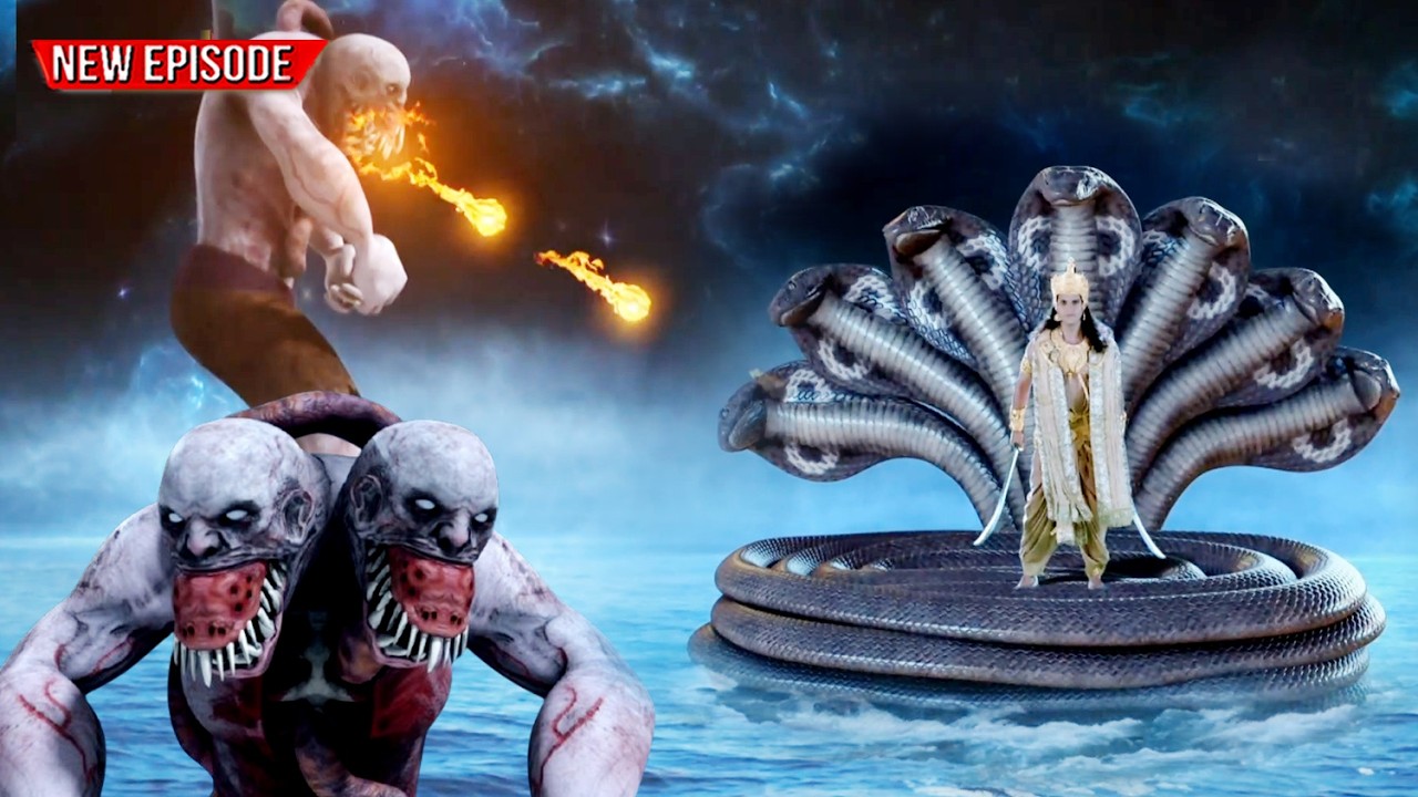 महा एपिसोड - भगवान विष्णु जी और मधु कैटभ के बीच हुआ युद्ध | Vighnaharta Ganesh