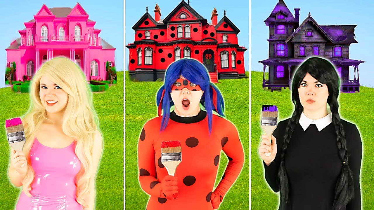 ONLY ONE can WIN! LADY BUG vs BARBIE vs WEDNESDAY