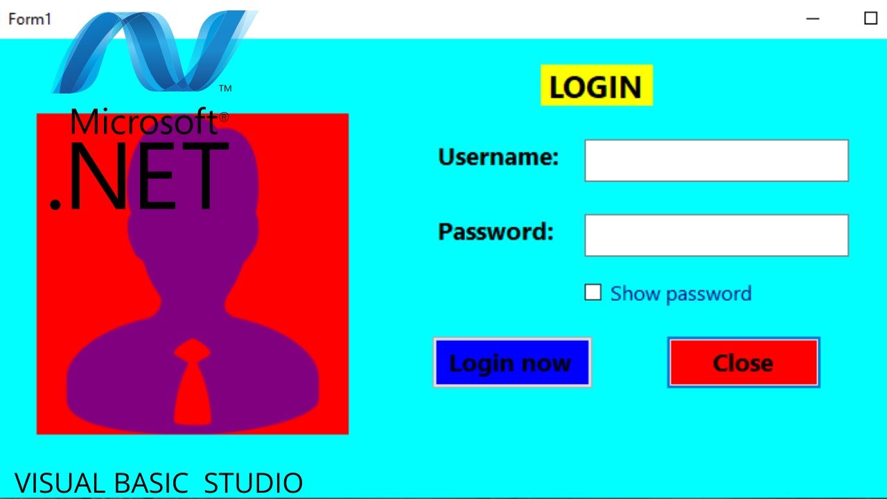 HOW TO  CREATE  LOGIN  USING  VISUAL BASIC STUDIO OR  VB.NET .SIMPLE  AND  EASY  LOGIN FORM