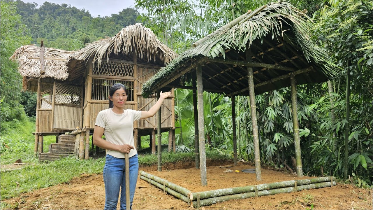 ATIMELAPSE: 100 days journey of a girl building a house and furniture in the wild forest alone