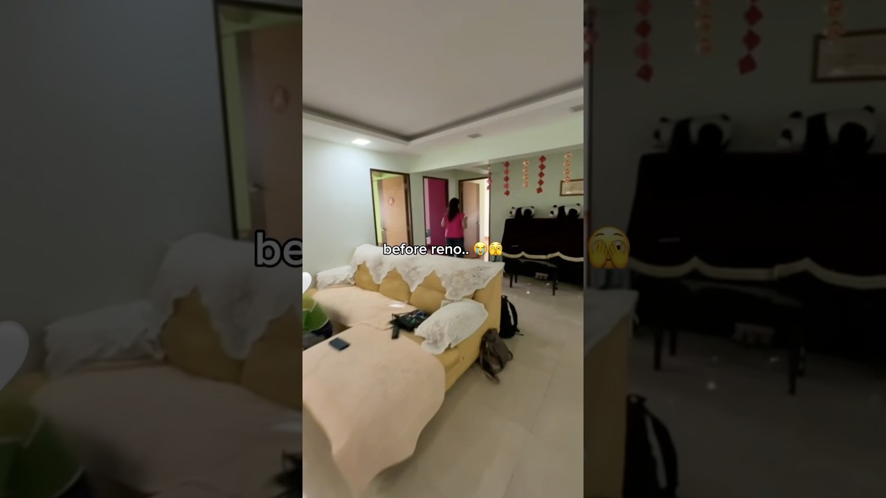 Before VS After 5 room HDB resale transformation! 😍 #sghomerenovation #sghome