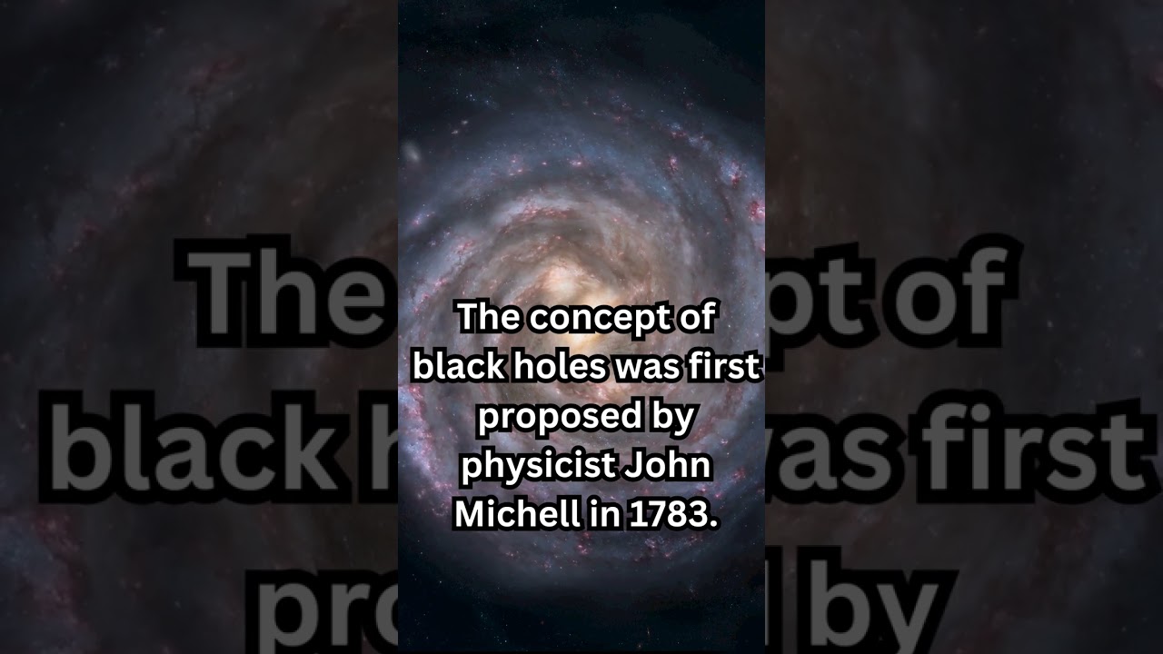 The concept of black holes was first proposed by physicist John Michell in 1783