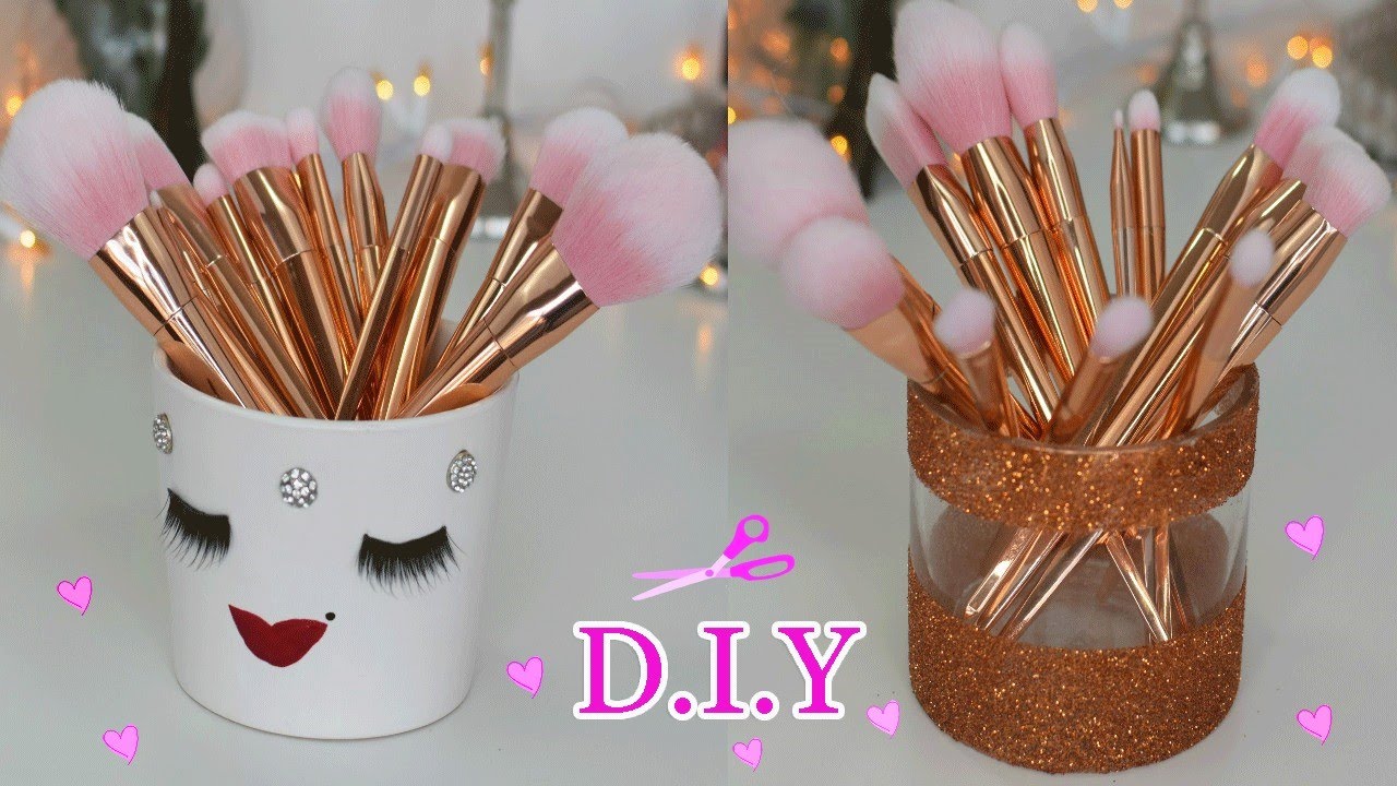 DIY Porta Brochas ♡ Sostenedor de Brochas de Maquillaje ♡ Colab ♡BeautyByPriscila♡