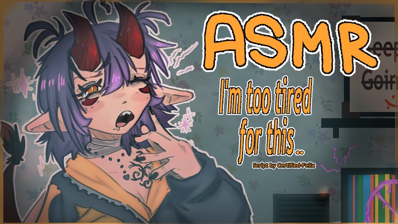 【ASMR】 A Sleepy Demon Makes You Take A Break [Demon Speaker] [Workaholic Listener] [Cuddles]