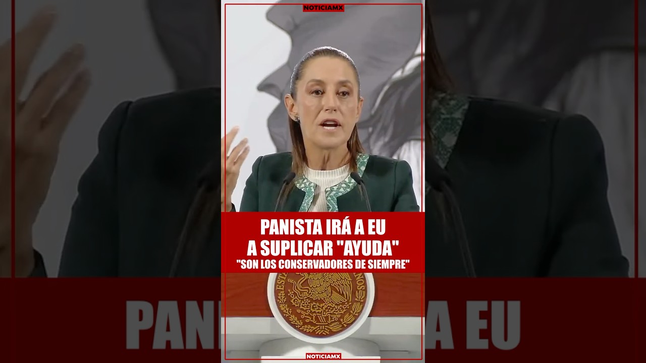Un panista ir&aacute; a Washington a pedir ayuda, revela Sheinbaum
