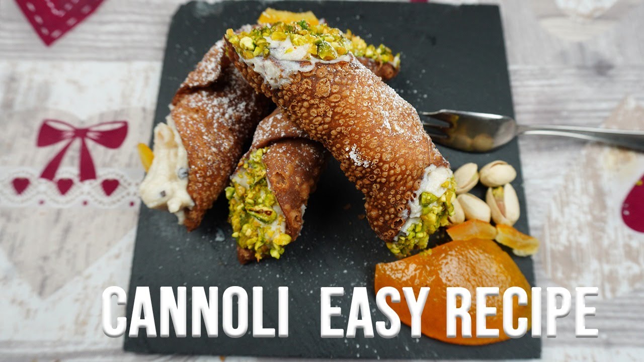 Homemade Sicilian Cannoli Recipe, a Traditional Dessert of South Italy