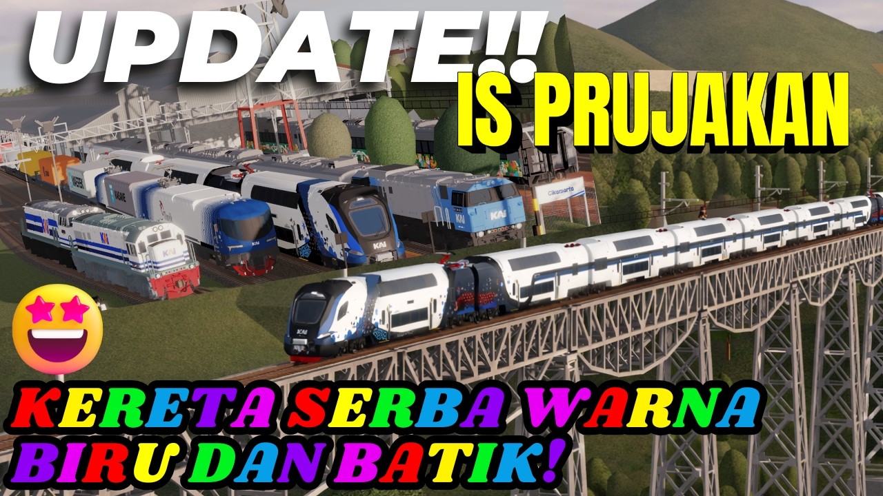 UPDATE!! IS PRUJAKAN!! KERETA SERBA WARNA BIRU DAN BATIK!
