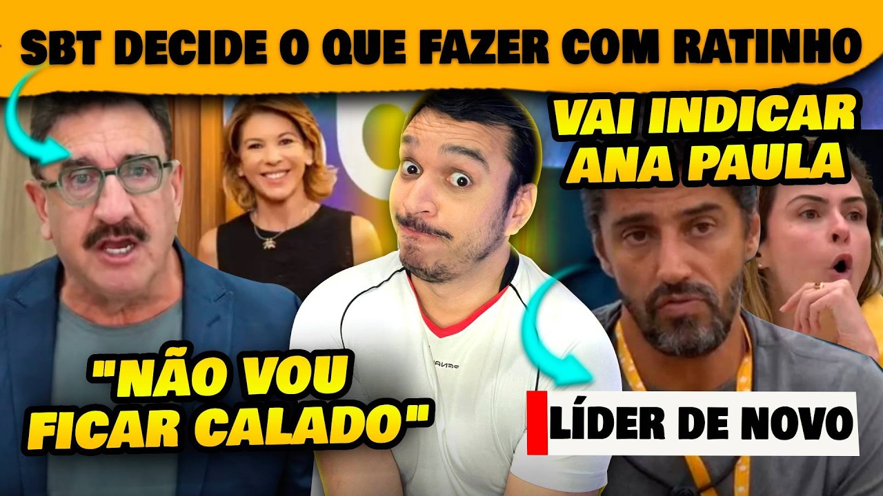 🚨Ratinho se revolta diz que não ficará calado + SBT decide o que fazer, Cowboy vai indicar Ana Paula