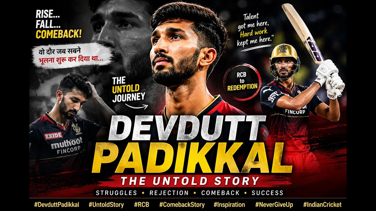 Devdutt Padikkal Untold Story 😱 | Rise, Fall & Powerful Comeback 🔥 | RCB to Redemption #ipl2026