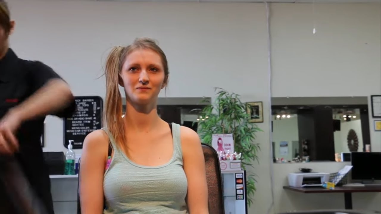 Alisha LV - Pt 1: LONG Blonde to Completely Bald (Free Video)
