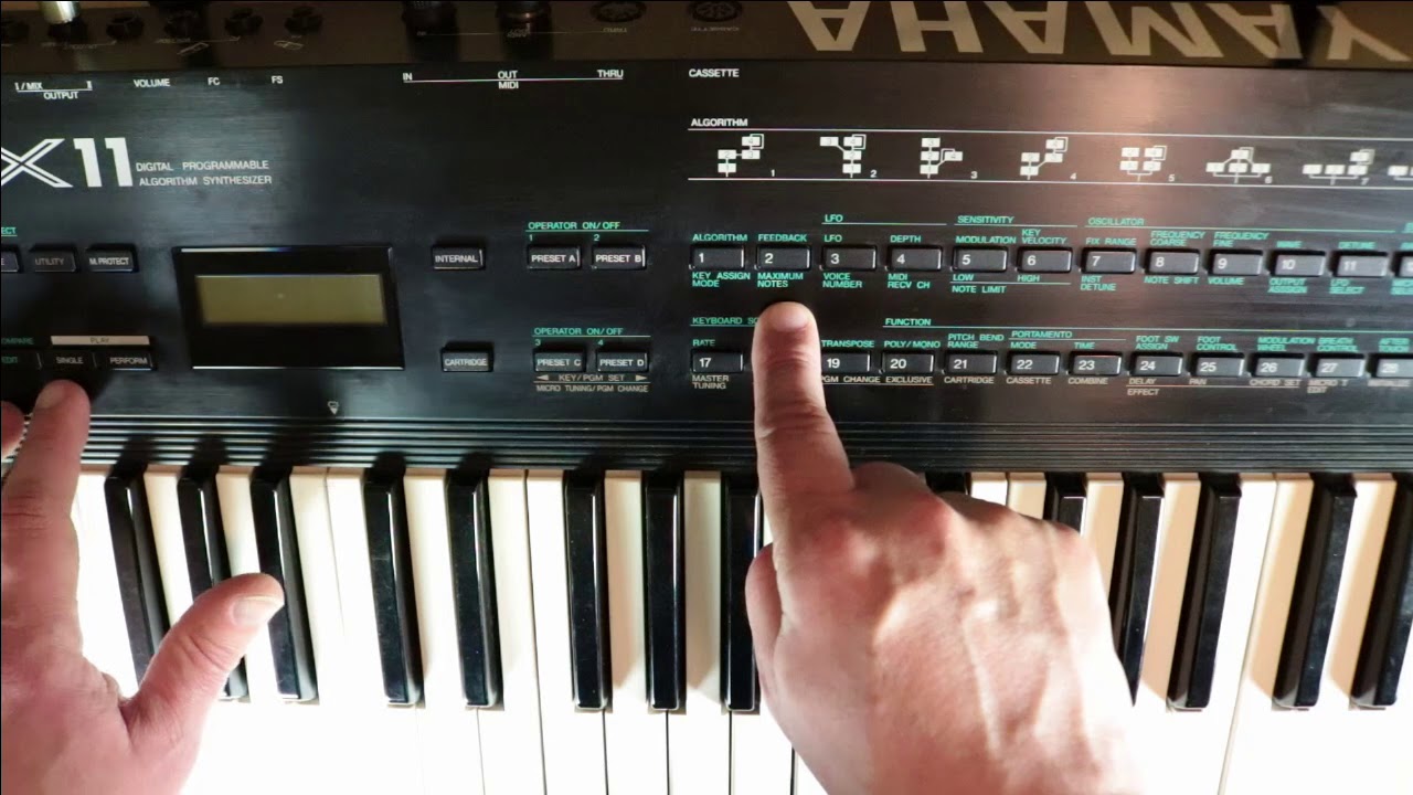 Yamaha DX11 Performance Mode Tutorial