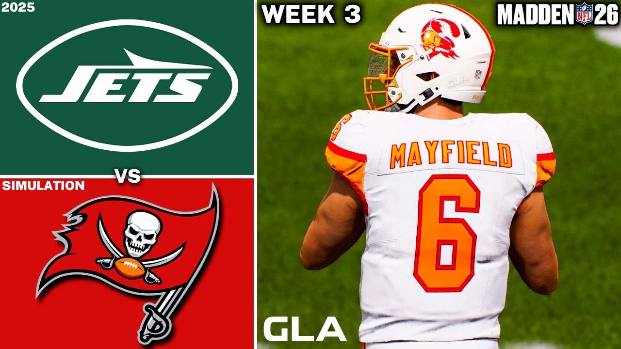 Buccaneers vs. Jets | Week 3 Simulation | Baker Mayfield | Madden 26 PS5 Gameplay