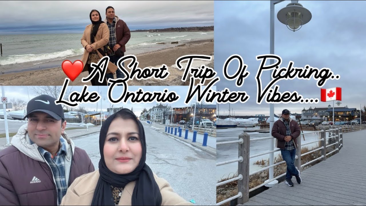 A Short Trip On Pickring Lake Ontario Winter Vibes..../Beautiful views...