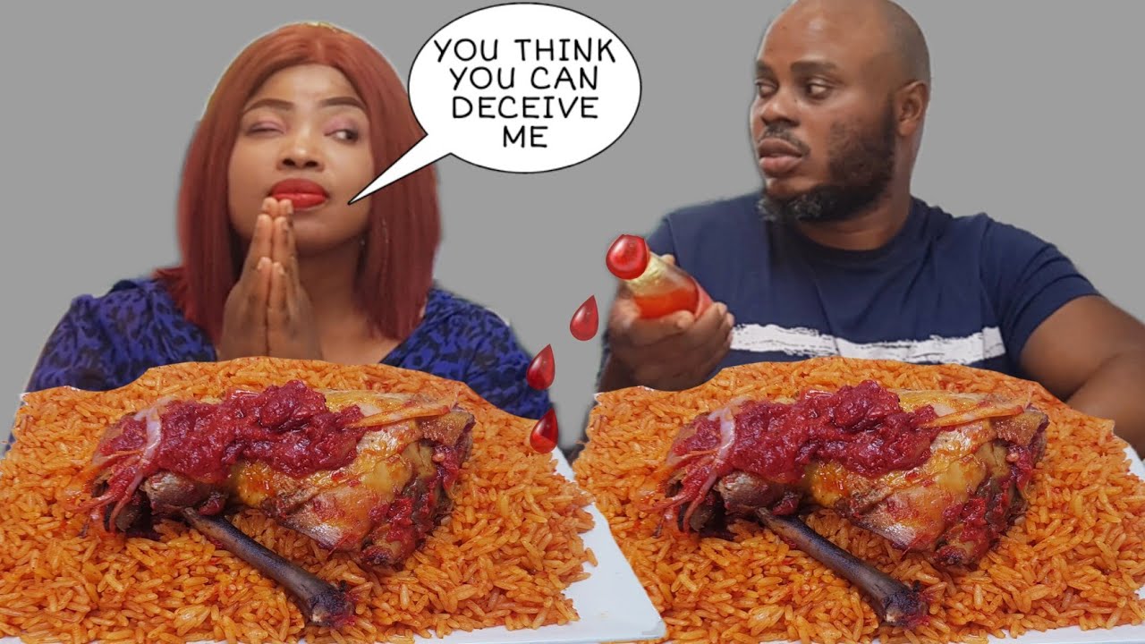 MY HUSBAND THINKS HE CAN DECEIVE ME TO CLOSE MY EYES | PARTY JOLLOF RICE WITH CHICKEN | PRANK