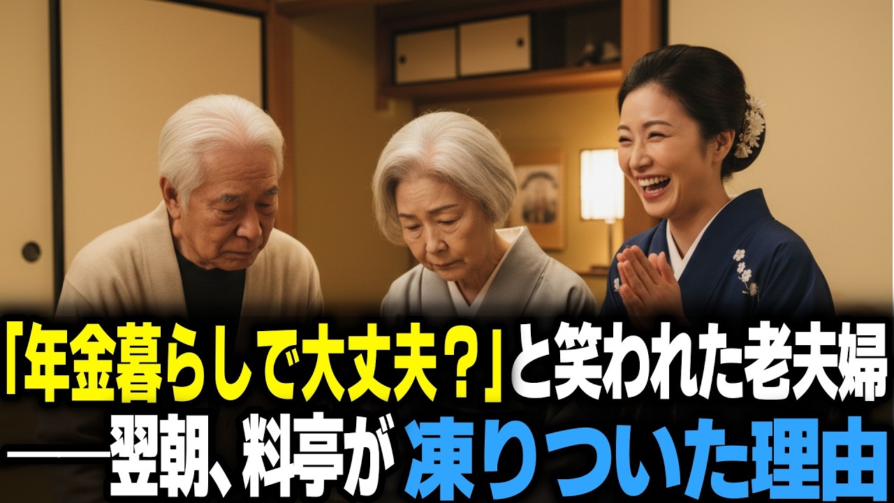 「年金暮らしで大丈夫？」と笑われた老夫婦──翌朝、料亭が凍りついた理由