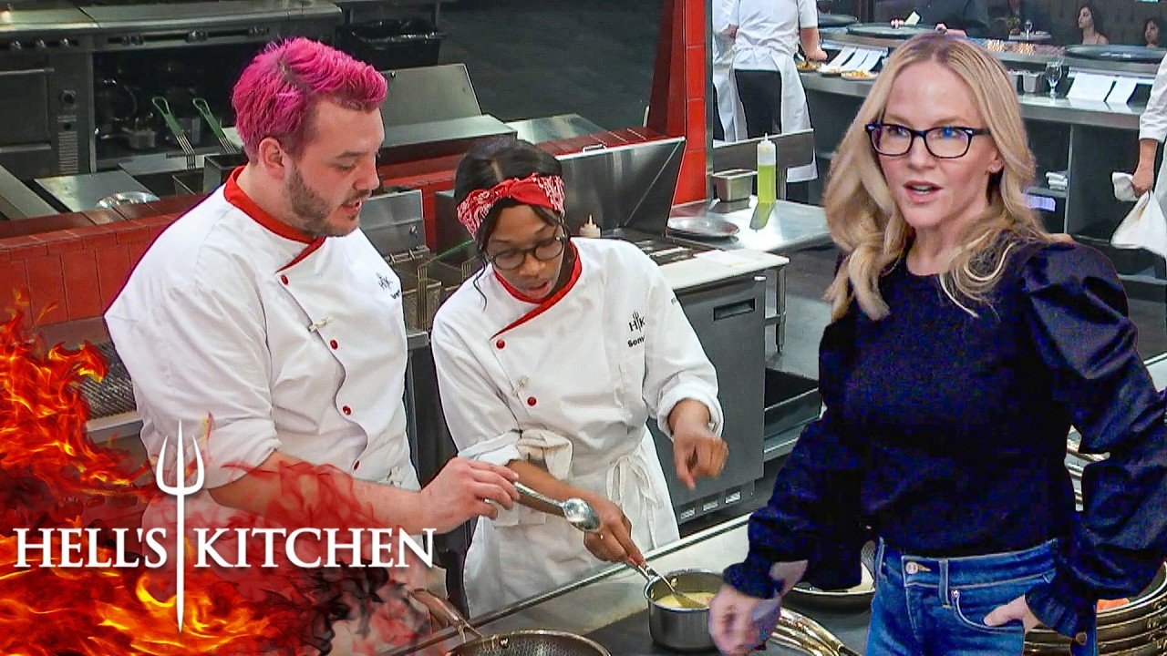 Brett Needs a Helping Hand, Cheyenne Burns Hers & Abe Forgets the Salmon | Hell's Kitchen