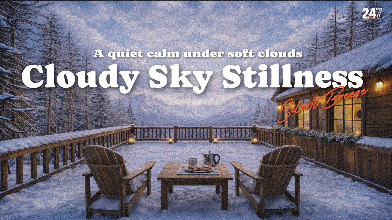 Cloudy Sky Stillness ☁️ | Winter Ambience Soft Piano for Study, Focus & Relax