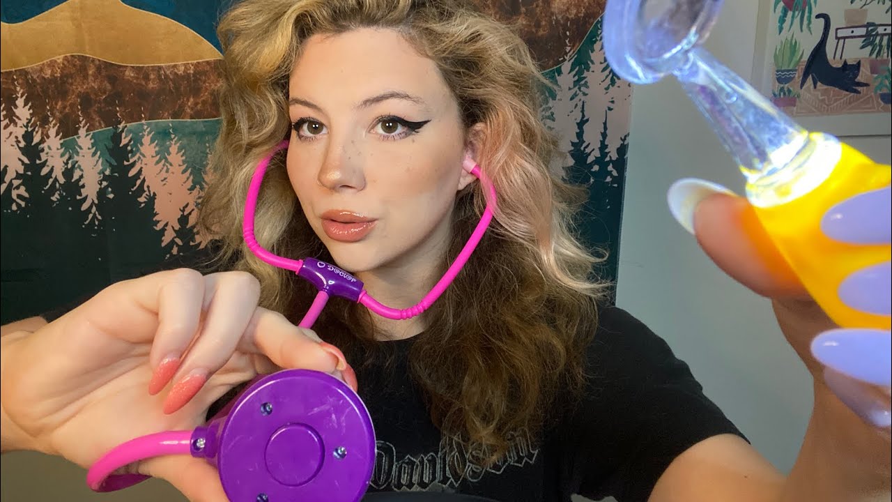 ASMR Doctor Exam ROLEPLAY (you have a fever!!🥵)