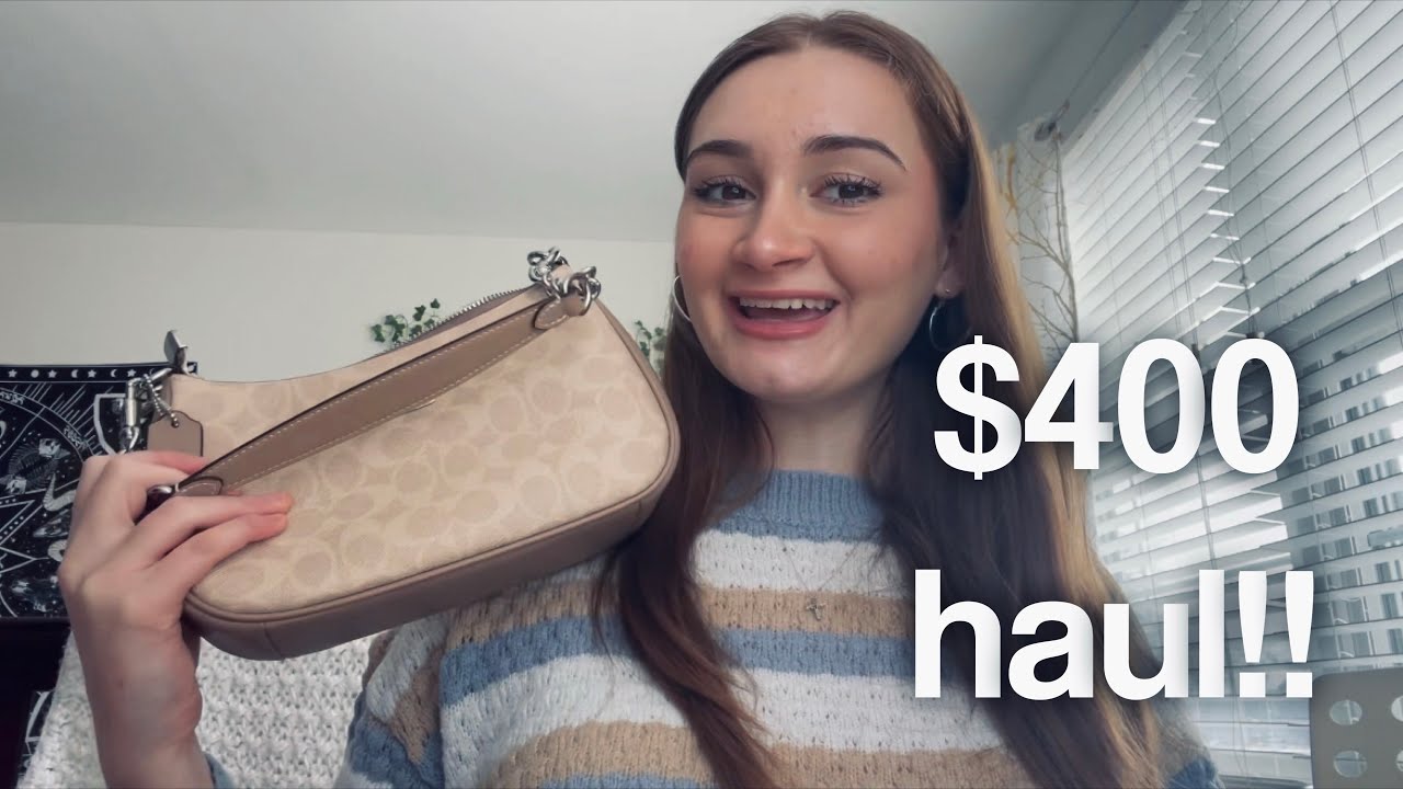 $400 online shopping haul!!🛍️ *edikted, coach, & tiktok shop*