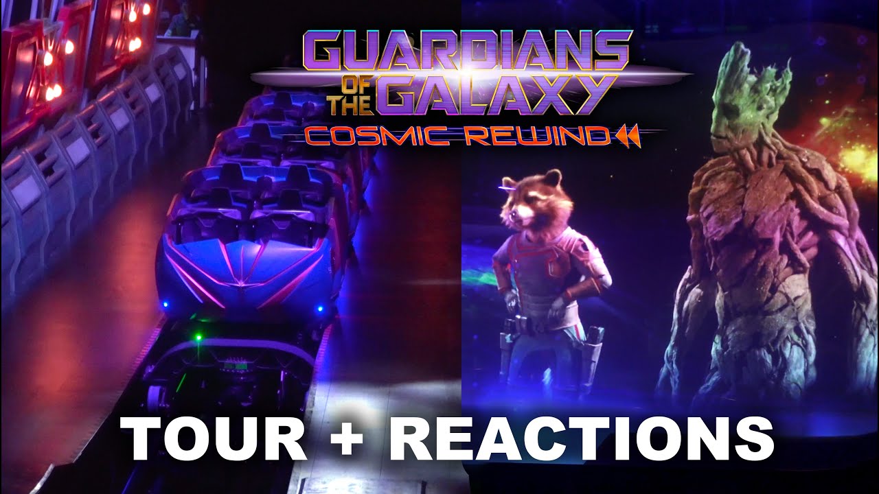 Our First Time Riding Guardians of the Galaxy Cosmic Rewind! Initial Reactions, Queue Tour, & More!