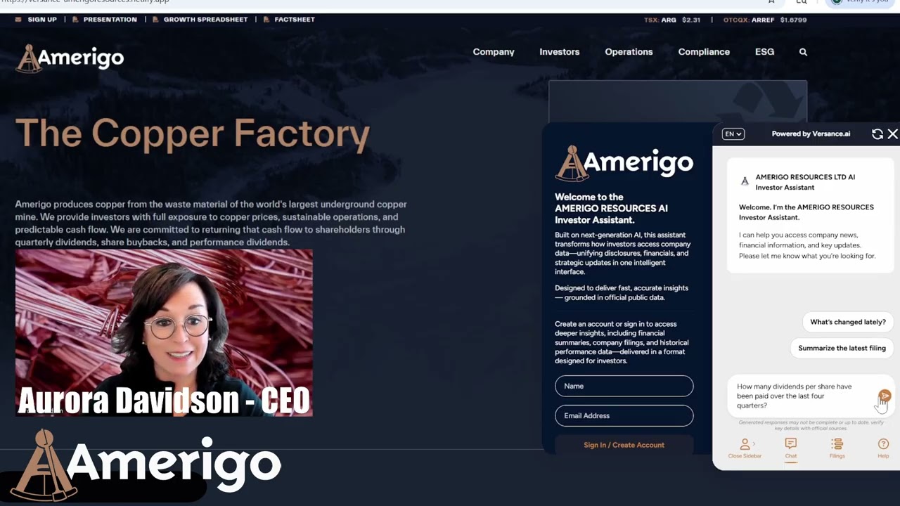 Amerigo Launches AI Investor Assistant