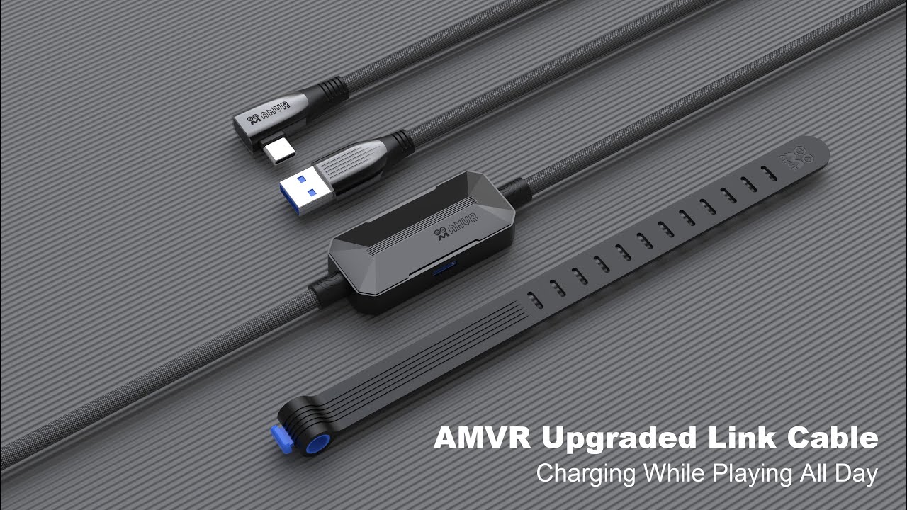 AMVR Upgraded Link Cable For Quest 2 |  Provides Ultra-durable Power Supply