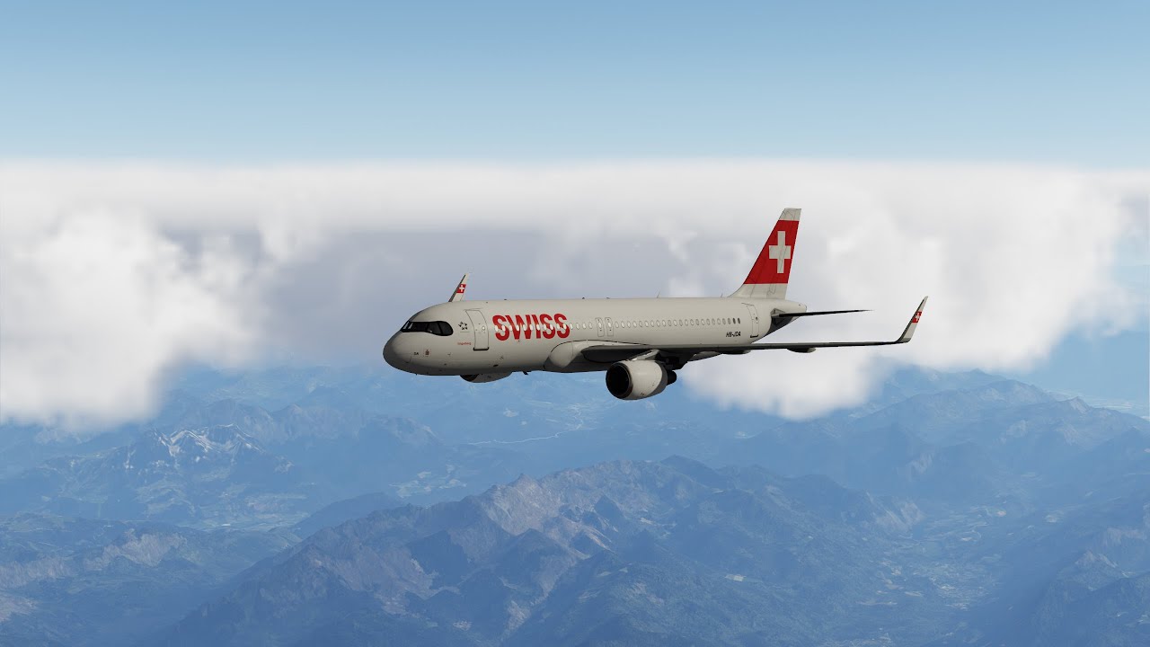 [P3Dv5.3HF2] SWISS A320 flight from Geneva (LSGG), to Z&uuml;rich (LSZH), Switzerland