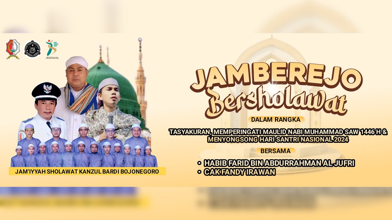 JAMBEREJO BERSHOLAWAT BERSAMA HABIB FARID AL JUFRI DAN GUS FANDY IRAONE