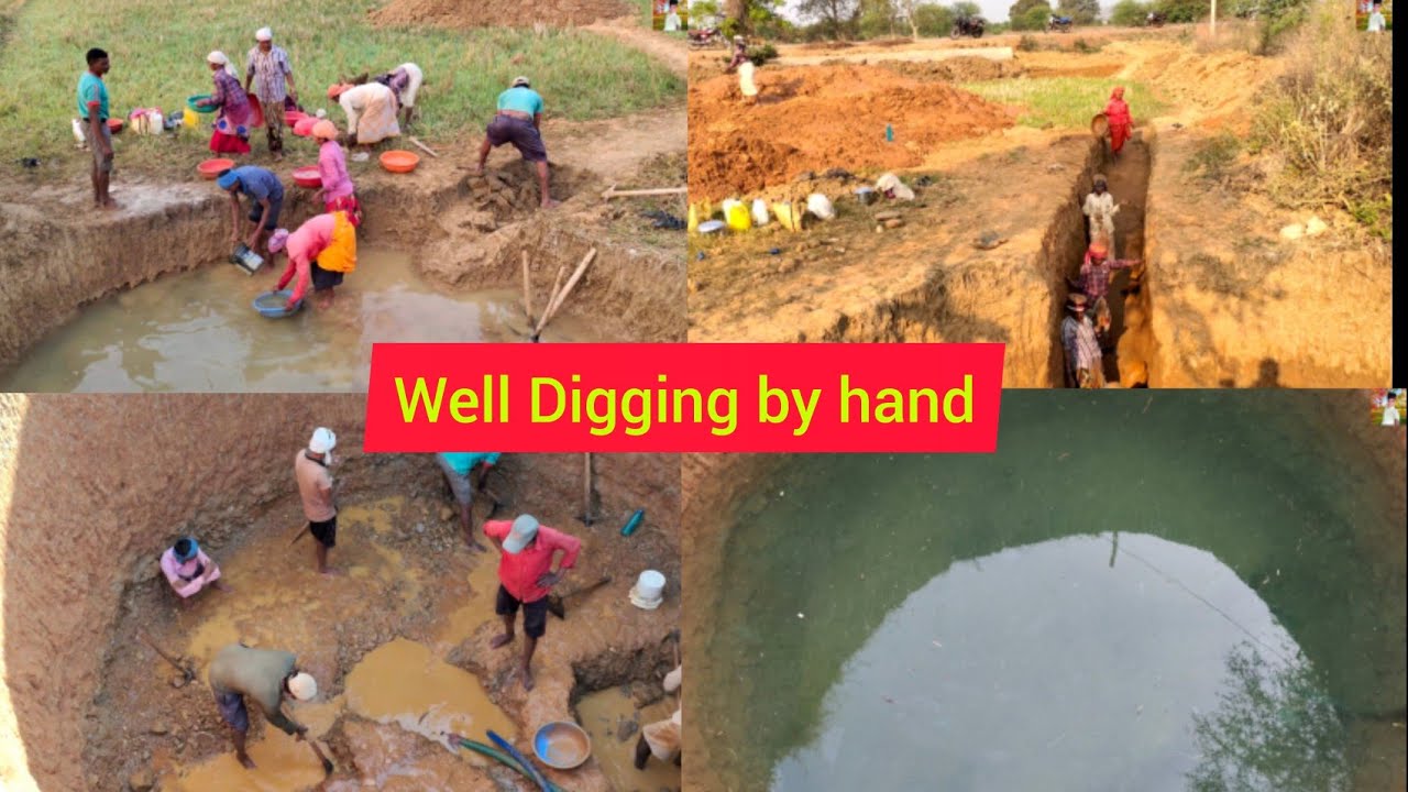 Amazing well digging by hand || Incredible full water in 7 feet || Step by step