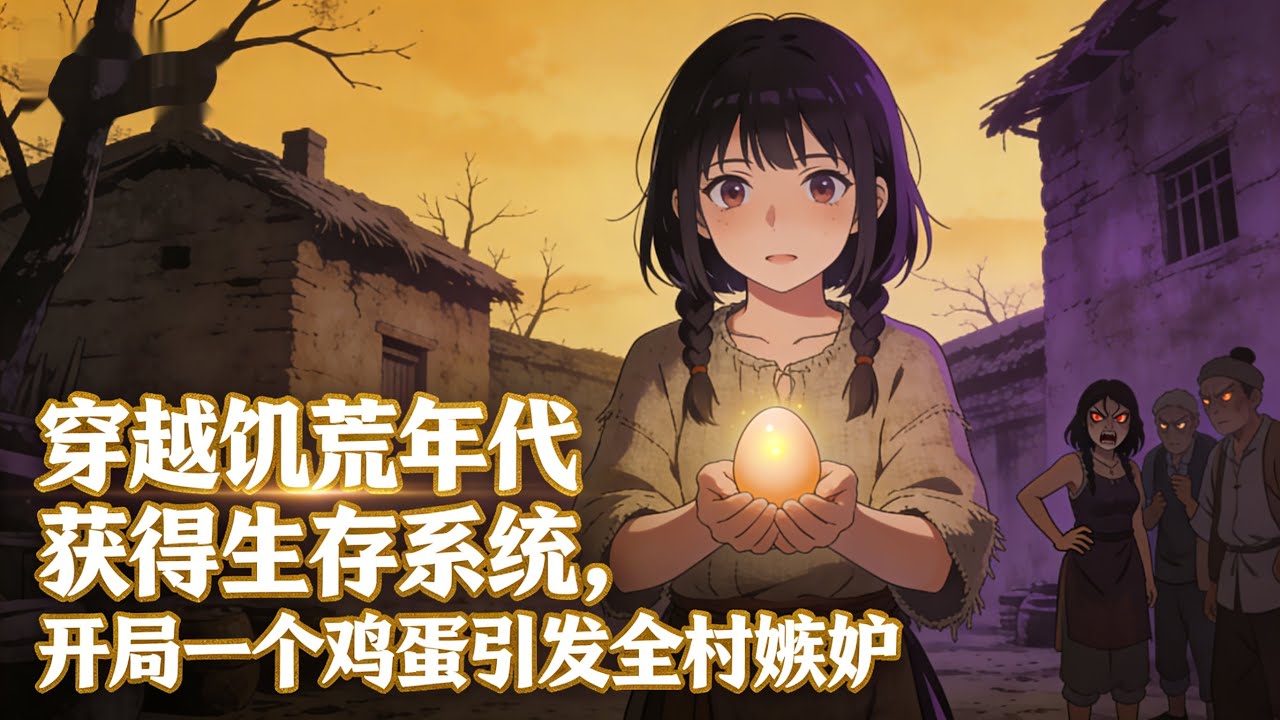 穿越饥荒年代获得生存系统，开局一个鸡蛋引发全村嫉妒。系统开局送鸡蛋，却引来情敌疯狂嫉妒与陷害。#種田 #種田文 #種田小說 #年代小說 #動漫 #漫畫 #小說推薦