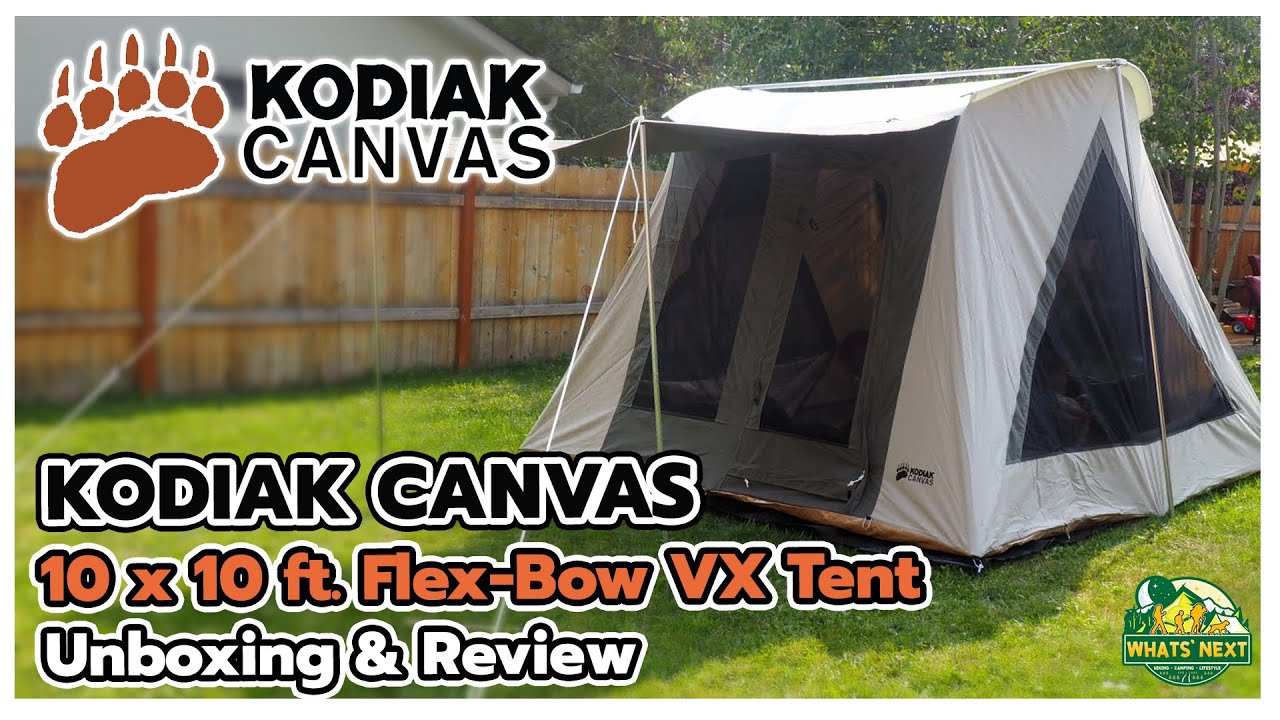 Whats' Next | Dan Reviews | Kodiak Canvas 6013 10 x 10 ft. Flex-Bow VX Tent Unboxing & Review