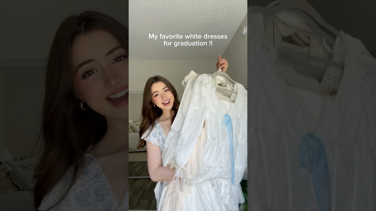 TRYING ON GRAD DRESSES!!
