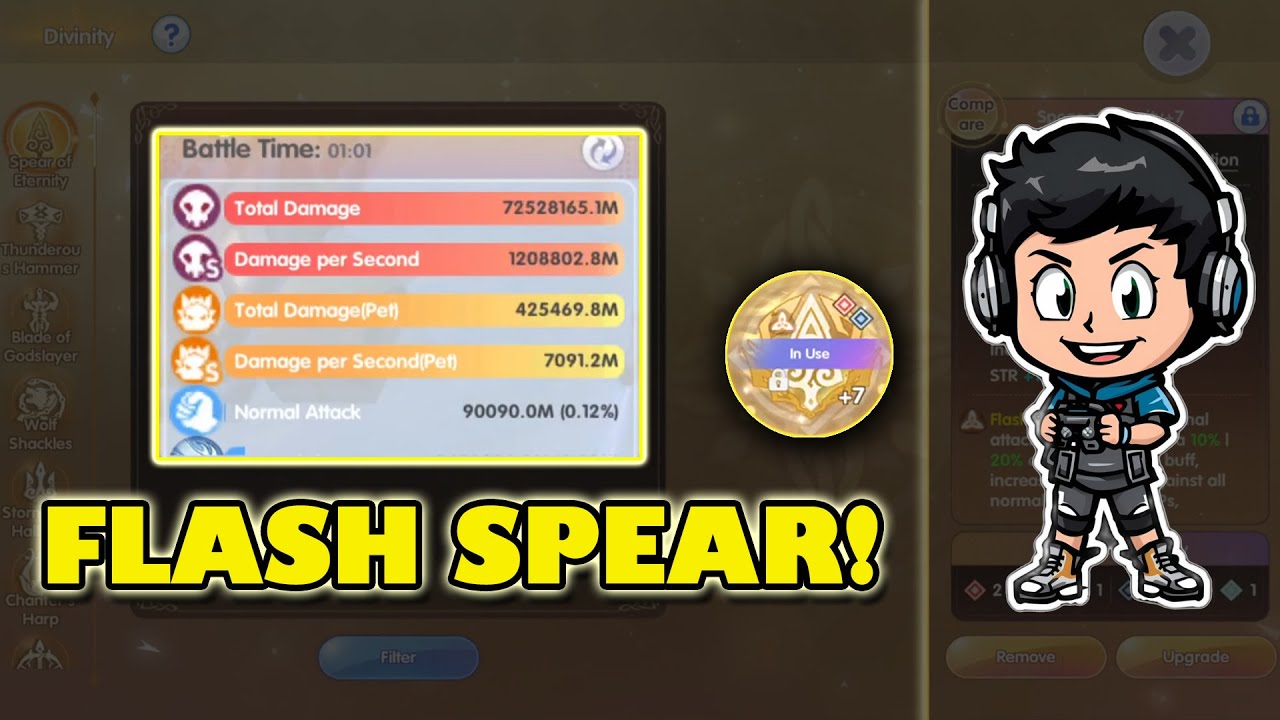 DPS TEST BEFORE & AFTER FLASH SPEAR [Ragnarok X Together]