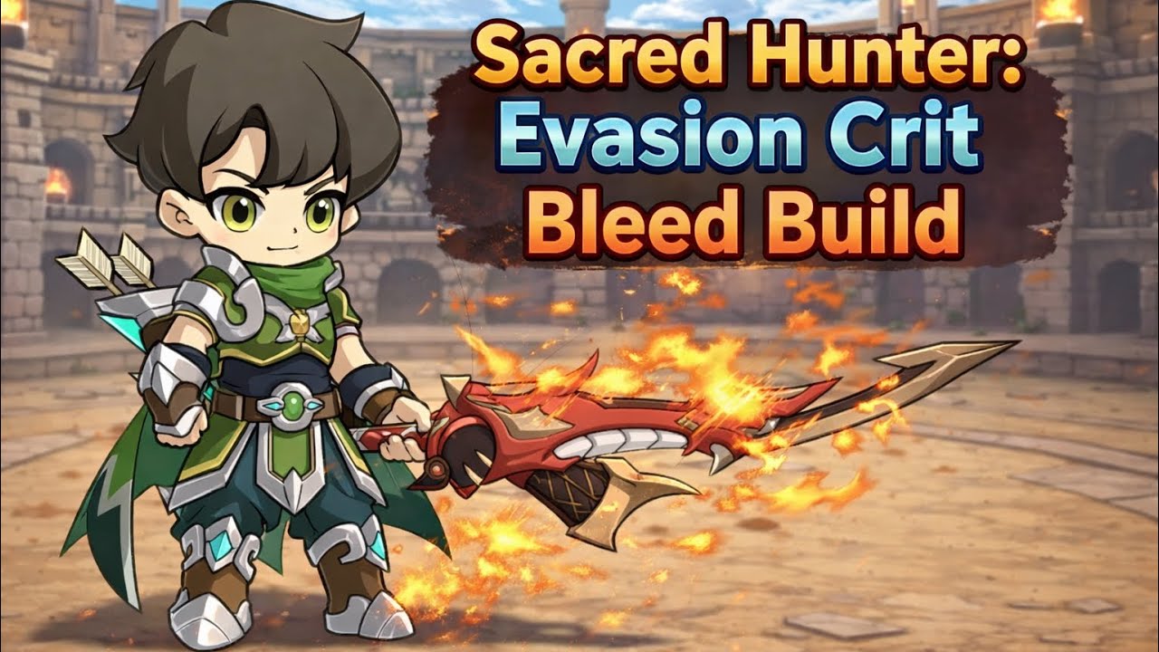 My Sacred Hunter Evasion Crit Bleed Build in Legend of Mushroom