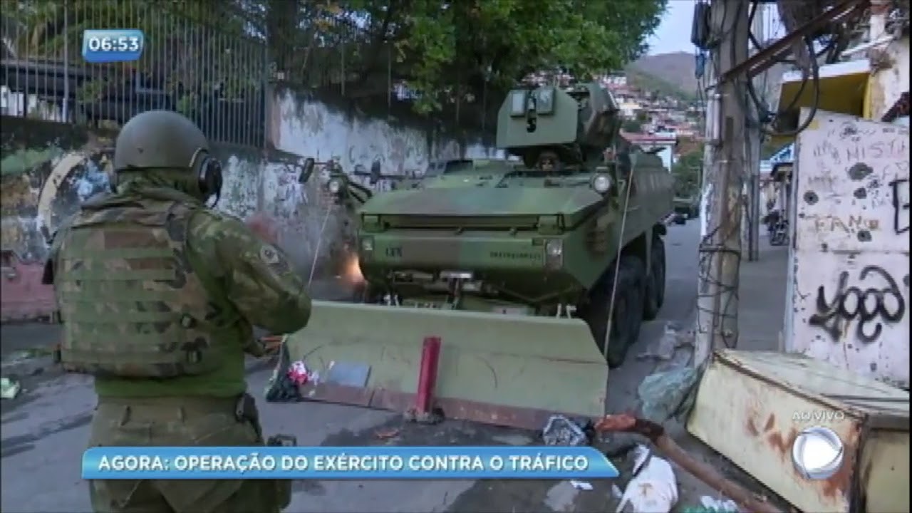 Exército realiza megaoperação contra o tráfico de drogas no RJ