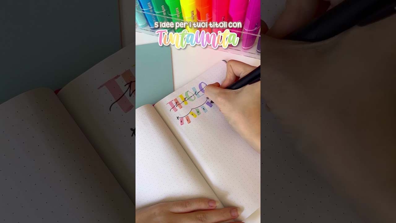 per realizzarli ho usato solo gli evidenziatori + una penna gel nera di TintaUnita 🌈✨