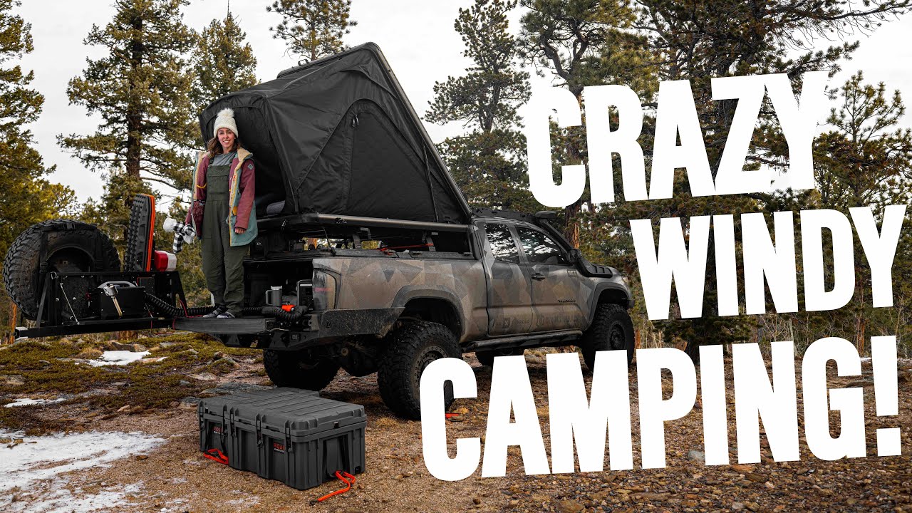 HIGH WIND CAMPING! | Diesel Heater Redemption...