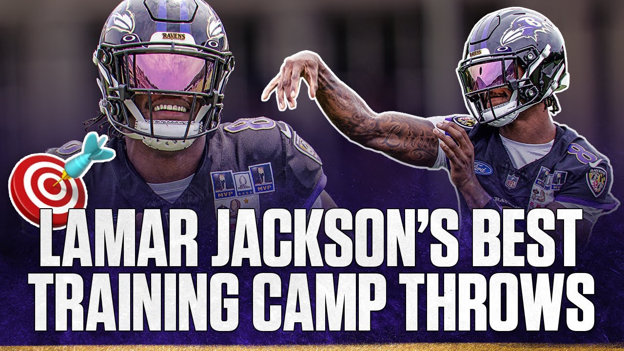 BEST Lamar Jackson Throws of 2025 Training Camp | Baltimore Ravens