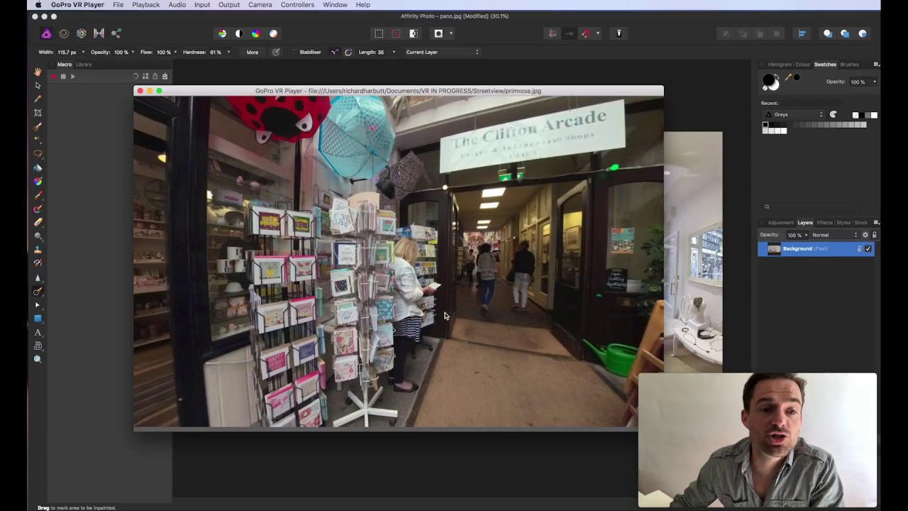 How to remove the tripod in 360 photos - Nadir Removal