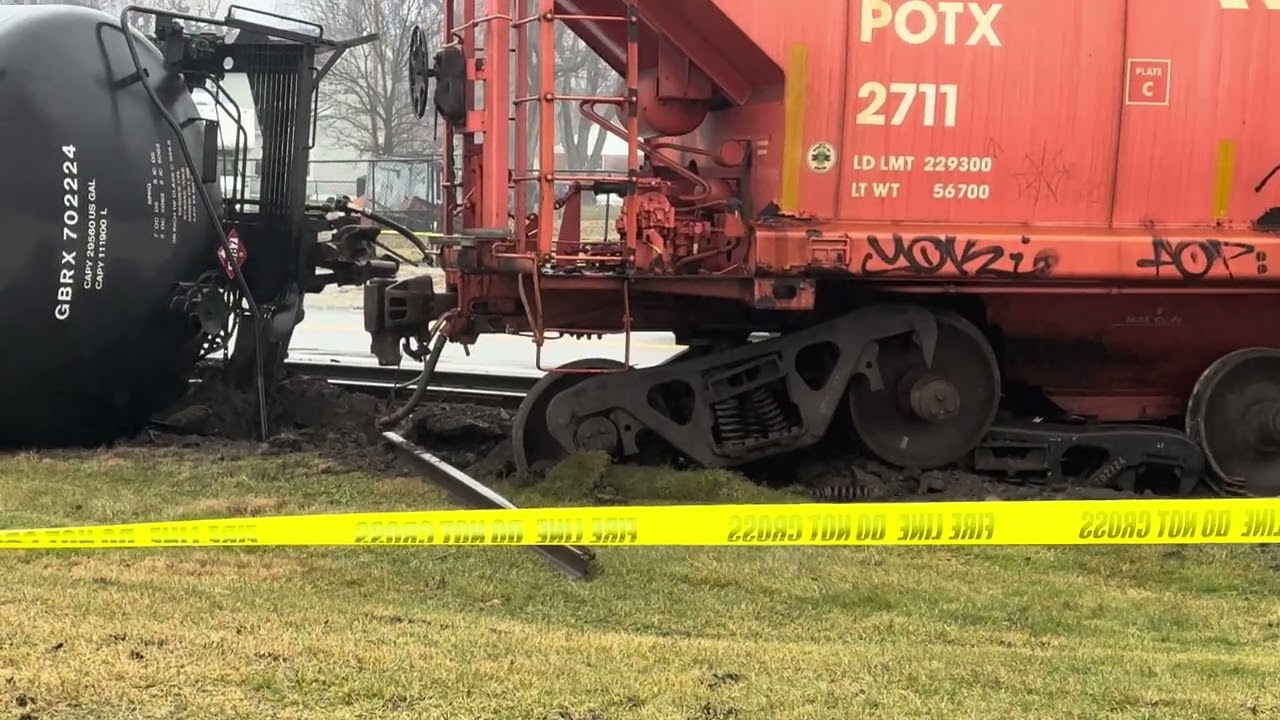 RJ Corman Derailment January 23rd 2024 Greenville Ohio