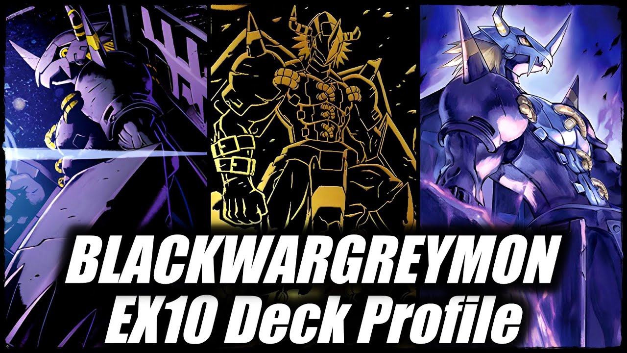 Полный контроль над доской! Подробный профиль колоды Digimon BlackWarGreymon EX10!