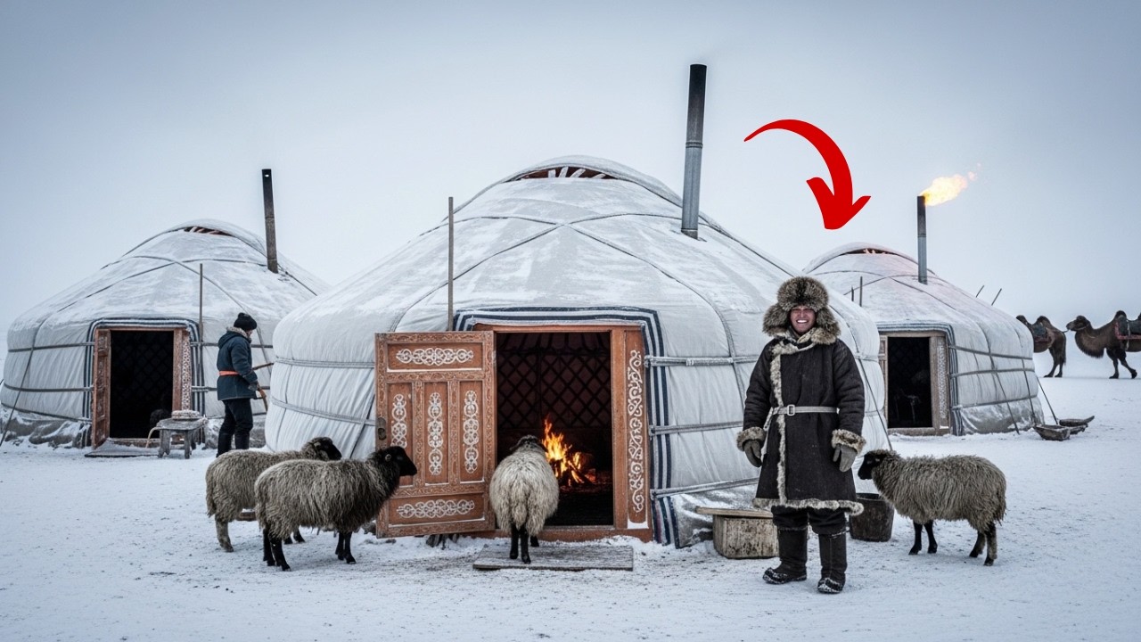 Jak Mongołowie budowali jurty i przetrwali w nich przy -50°C (-58°F) podczas brutalnych zim