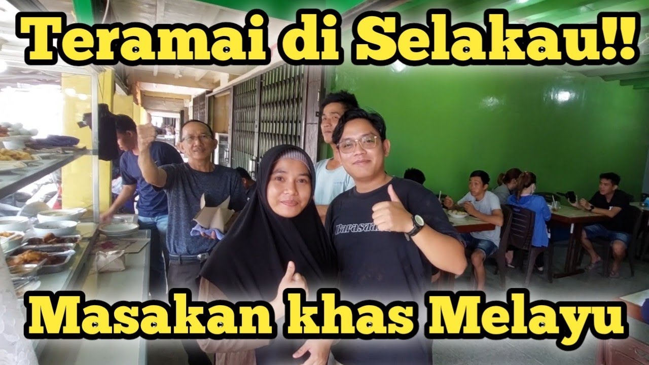 Masakan khas Melayu teramai di Selakau, Kab. Sambas!!