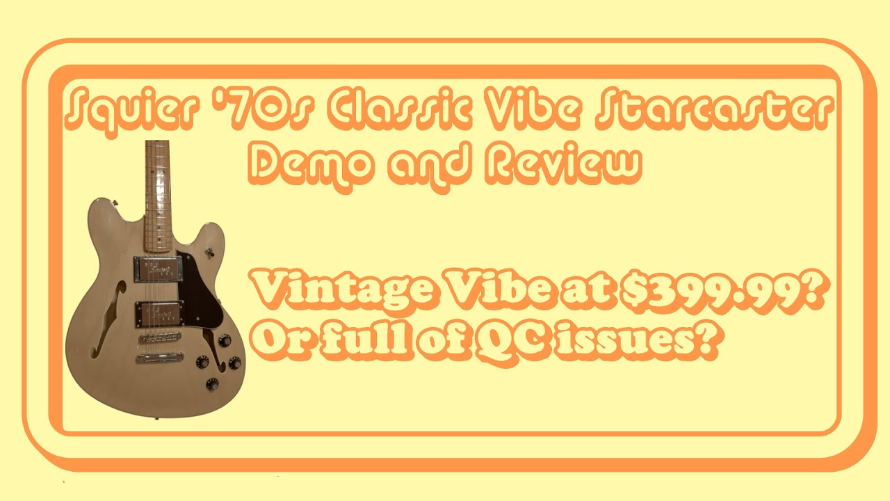 Обзор Squier Classic Vibe Starcaster | Лучшая полуакустическая гитара до 400 долларов #starcaster...