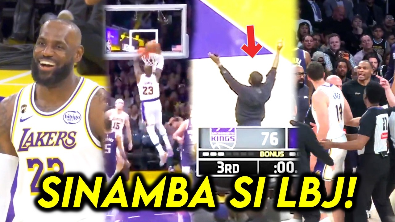 SINAMBA na ng FAN si Lebron, nagtatalon sa game! Luka MAGIC, gulat ang teammates! Lakers Win!